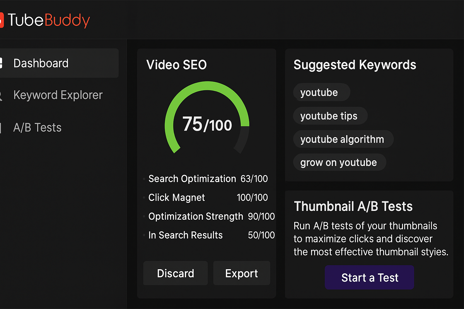 AI Tools for YouTubers optimizing titles and tags in TubeBuddy