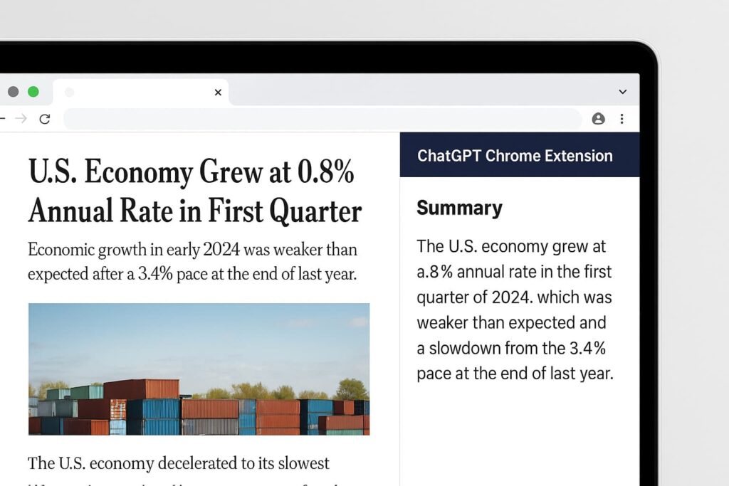 “Workspace showing top free AI Chrome extensions that save time, used in real productivity setup (2025)”