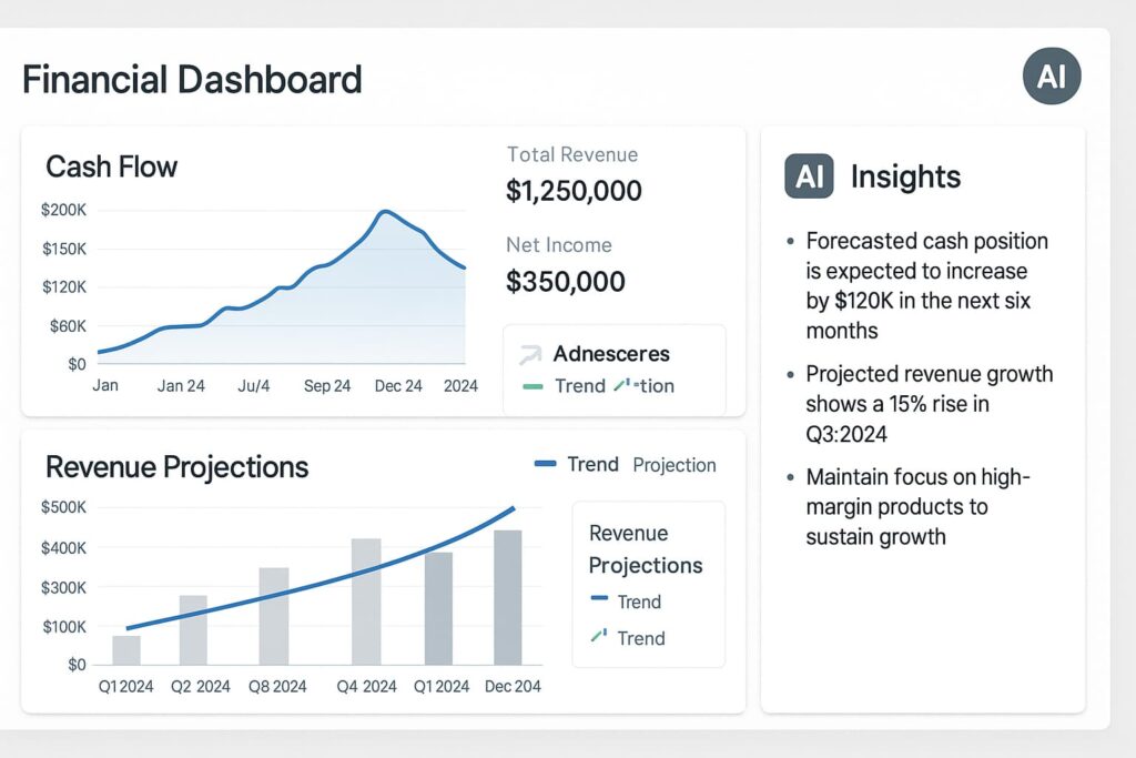Datarails connects ERP and CRM data to automate projections using ai tools for financial forecasting.
