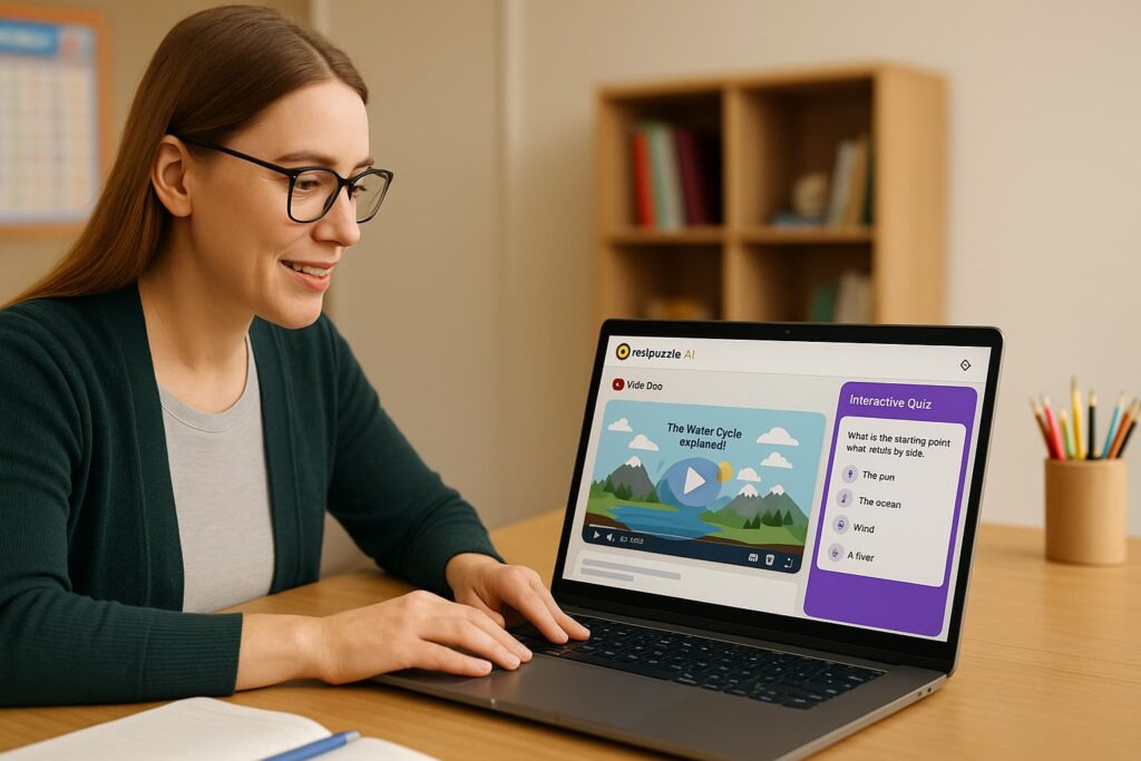 Edpuzzle transforms passive video watching into active learning using AI tools for smart teaching.