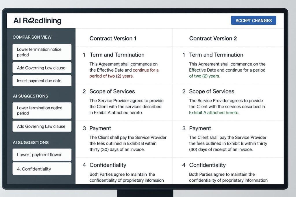 Litera's AI-powered dashboard enhances contract redlining workflows, making it a powerful option among ai tools for legal document review.