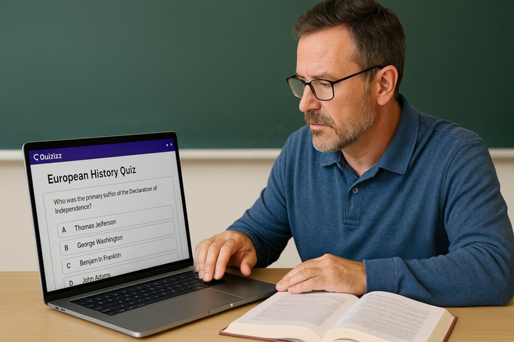 Quizizz speeds up quiz creation for teachers using AI tools for smart teaching.
