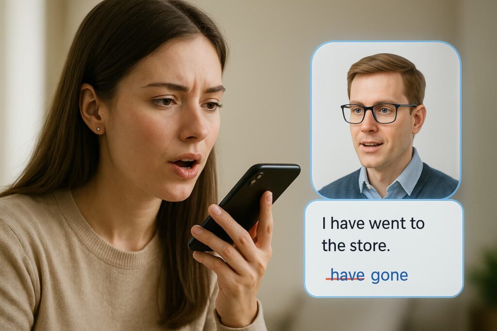 Speak provides voice feedback through powerful AI tools for English fluency