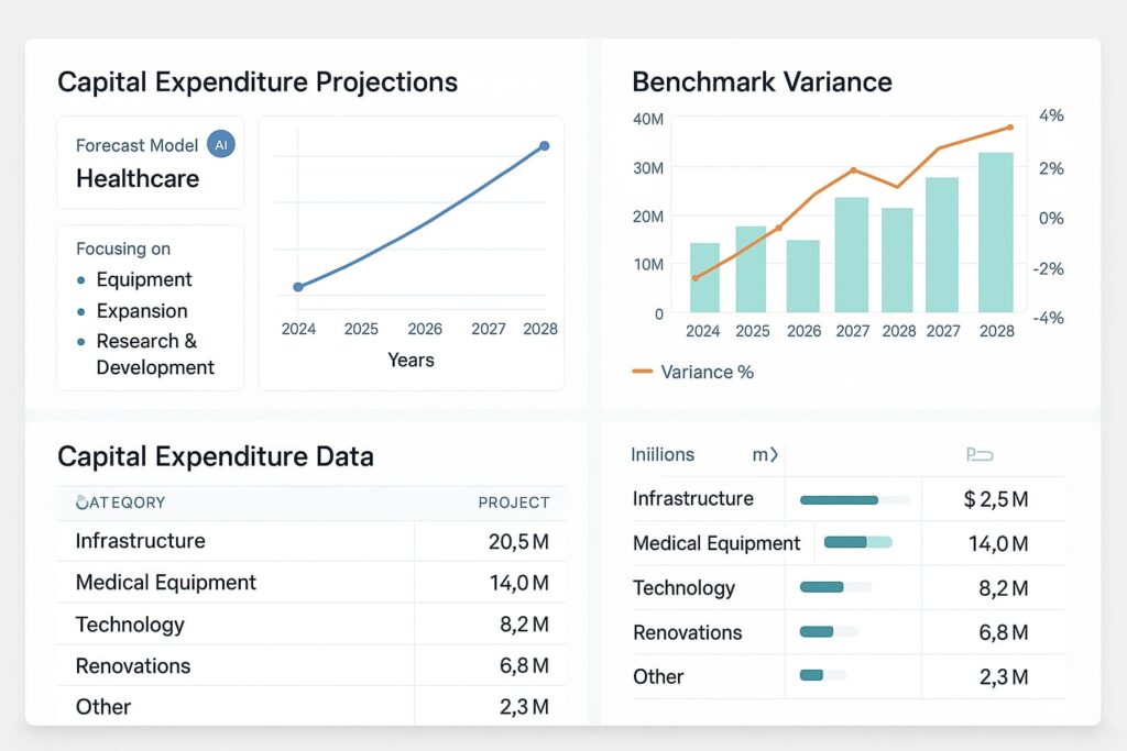 Syntellis enables sector-specific capital planning through specialized ai tools for financial forecasting.