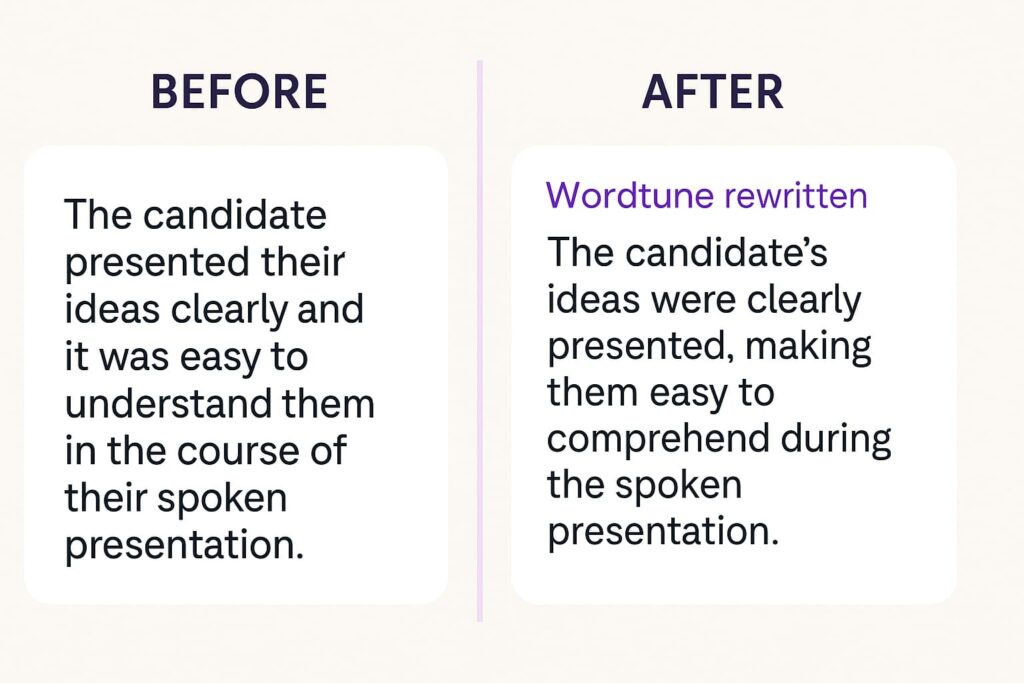 Wordtune rewrites sentences clearly using powerful AI tools for English fluency