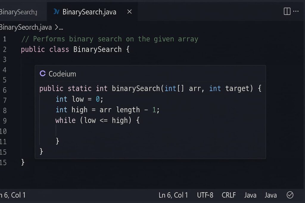 Codeium delivers privacy-first completions, ranking it among the best AI code assistant tools for beginners.
