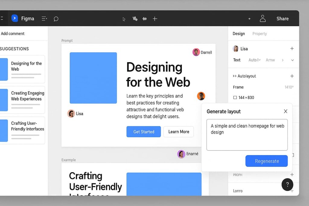 Figma enhances team productivity and is considered one of the best AI tools for designers in UI/UX projects.