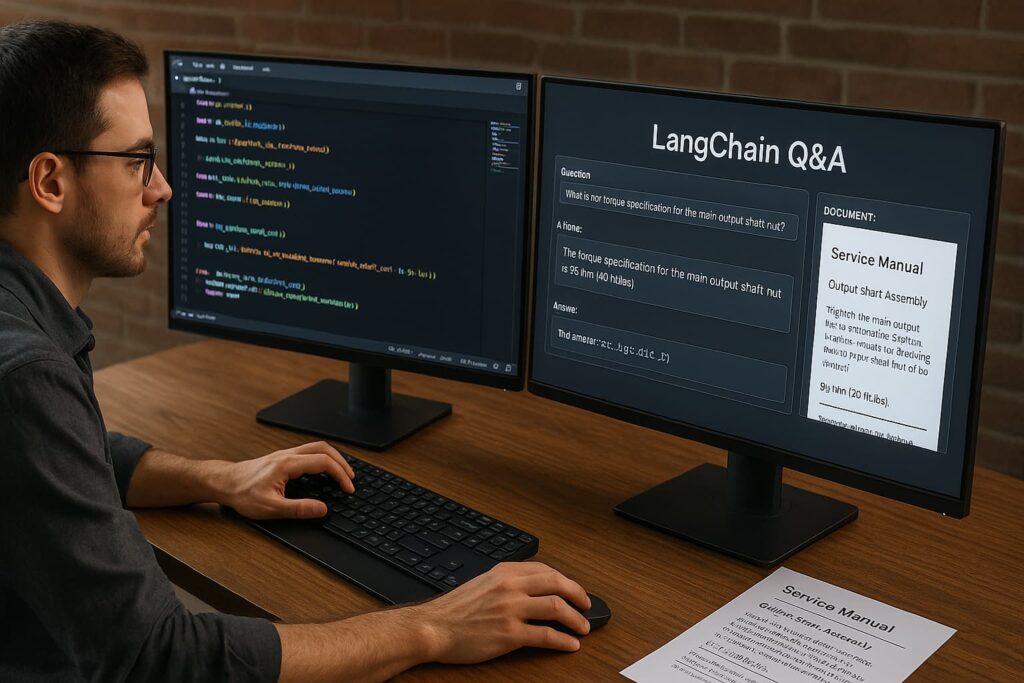 Workflow built with LangChain agent in a developer dashboard, demonstrating one of the best LLM agent tools you should know in 2025